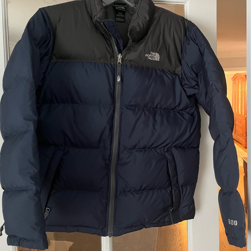 The North Face 600 Down Jacket- EUC-Youth- XL 18/20- Navy & Dark Grey